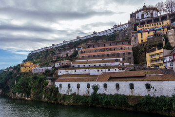 Serra do Pilar Monastery and Port wine cellars in Vila Nova de Gaia, Portugal