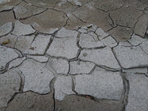 dry cracked soil