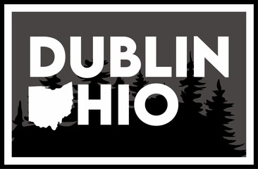 dublin city ohio united states - obrazy, fototapety, plakaty