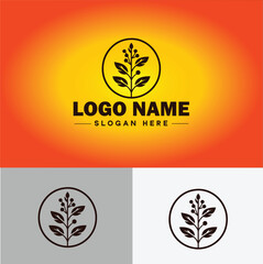 plant logo icon vector for business app icon farm Tree plant agriculture logo template