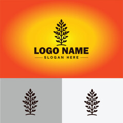 plant logo icon vector for business app icon farm Tree plant agriculture logo template