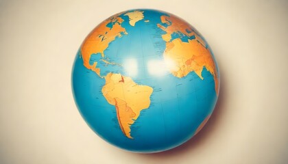 World map with globe