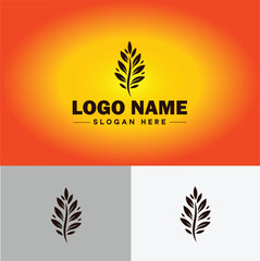 plant logo icon vector for business app icon farm Tree plant agriculture logo template