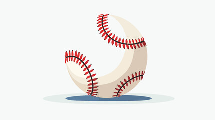Illustration of sports baseball Flat vector isolated