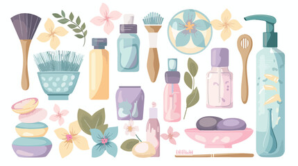 Illustration vector graphic of spa and beauty care. P