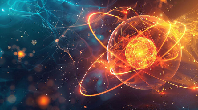 Vibrant Abstract Quantum Background