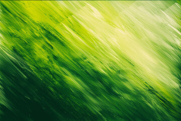 Diagonal streaks of bright lime and deep forest green create an energetic abstract background for nature presentations.