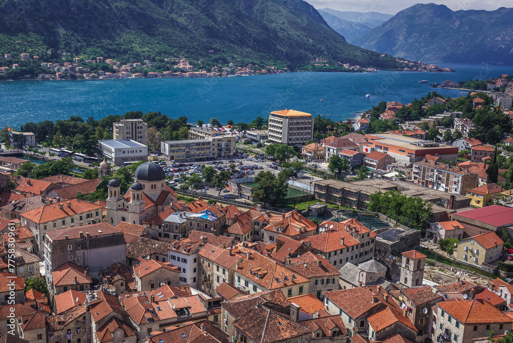 Canvas Prints Buildings in Old Town of Kotor town, Montenegro