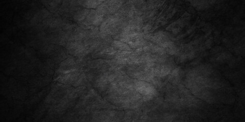 Abstract black stone wall texture grunge rock surface. dark gray background backdrop. wide panoramic banner. old wall stone for dark black distressed grunge background wallpaper rough concrete wall.