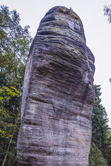 Sandstone rock formation called Sugar Loaf Adrspach-Teplice Rocks nature park, Czech Republic