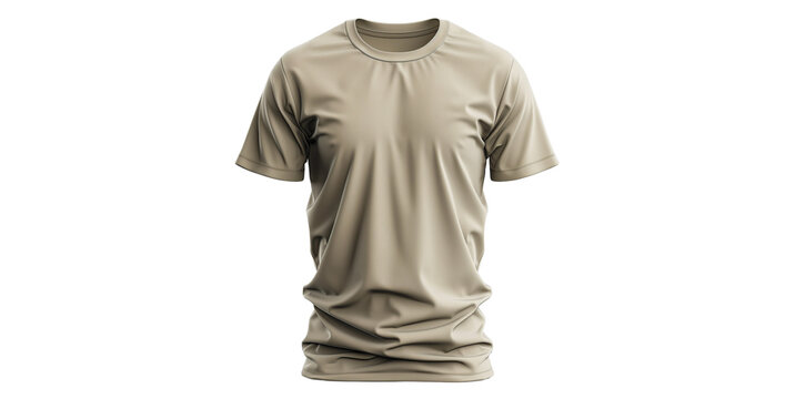 cream colored t-shirt Suitable for use in advertising. Technology products and website design work Image generated by AI