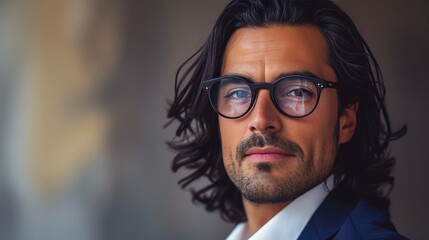Fototapeta premium Dapper Businessman with Classic White Shirt