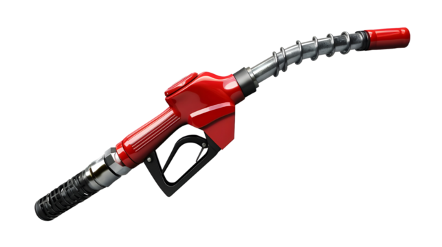 Fuel nozzle isolated on transparent background