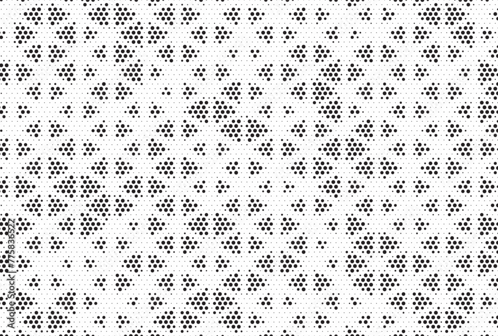 Leinwandbilder Triangular Halftone Texture Retrowave Vector Geometric Technology Abstract Background. Half Tone Triangles Retro Colored Pattern. Minimal 80s Style Dynamic Tech Structure Wallpaper