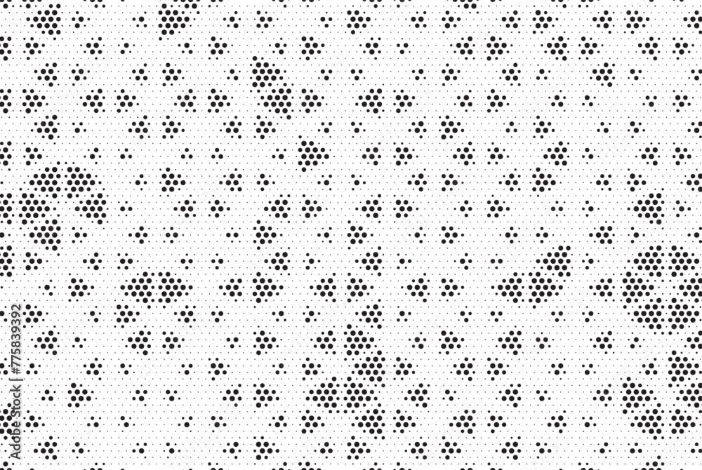 Leinwandbilder Triangular Halftone Texture Retrowave Vector Geometric Technology Abstract Background. Half Tone Triangles Retro Colored Pattern. Minimal 80s Style Dynamic Tech Structure Wallpaper