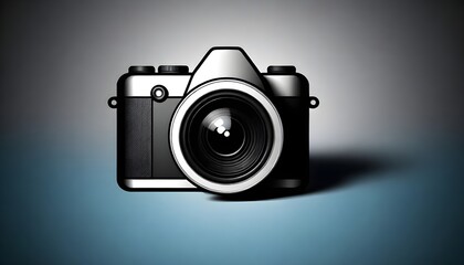 Digital SLR camera - obrazy, fototapety, plakaty