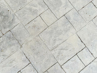 Abstract background of stone pavement tile pattern and rough texture