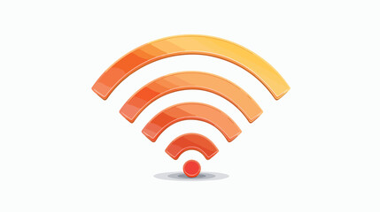 Wi Fi Wireless Network Symbol Vector Illustration flat