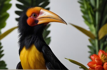 Obraz premium Portrait of a Hornbill 