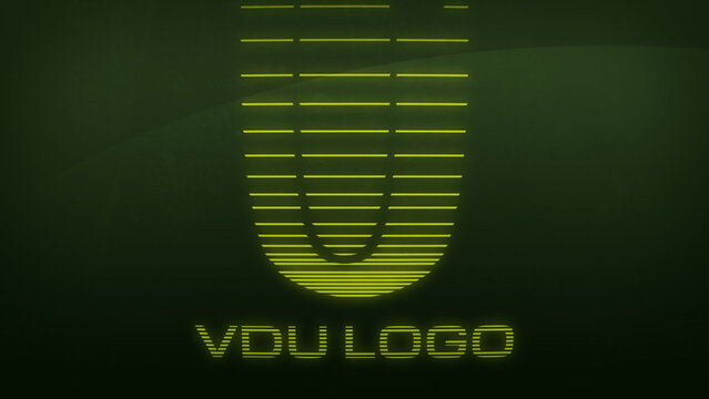 Retro VDU Screen Logo Reveal