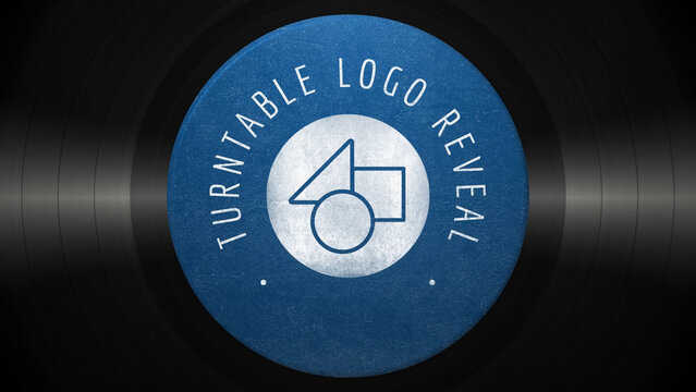 Vinyl Turntable Logo Reveal