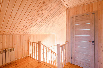 standard room interior apartment. room doors, renovation corridor lobby entrance hall