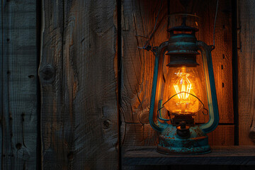 An old metal wall sconce with a flickering candle casts a warm glow