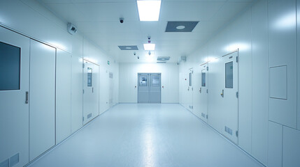 Corridor at the Medical Research Center.