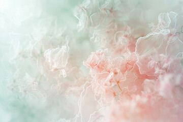 Abstract ethereal delicate soft-focus background, subtle pastel backdrop for wedding