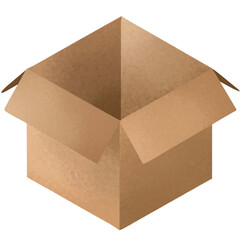 Isometric delivery box