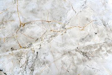Elegant White Marble Texture with Natural Patterns and Gold Veins for Luxury Design Background