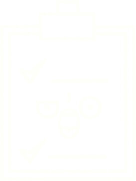 Chalk line drawing of an angry checklist