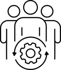 Company Culture Line Icon, Editable Vector Stroke.