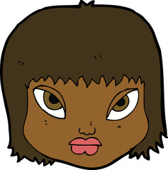 cartoon annoyed face