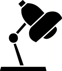 flat symbol of a table lamp