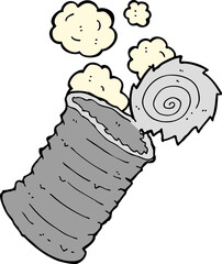 cartoon old tin can