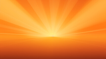 Sunrise Abstract Background with Orange and Yellow Rays