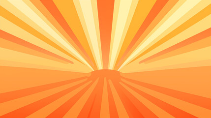 Orange Gradient Sunburst with Center Shine and Soft Rays
