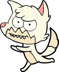 cartoon grinning fox