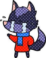 cartoon crying wolf