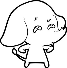 cartoon elephant remembering