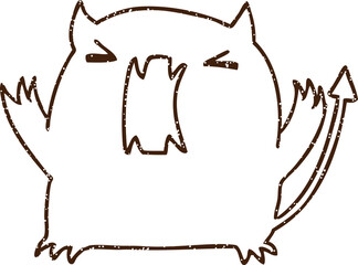 Little Devil Charcoal Drawing