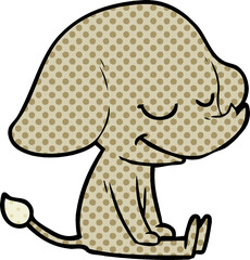 cartoon smiling elephant