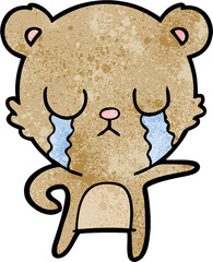 crying cartoon bear