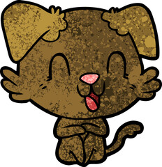 laughing cartoon dog