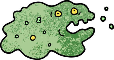 grunge textured illustration cartoon germ