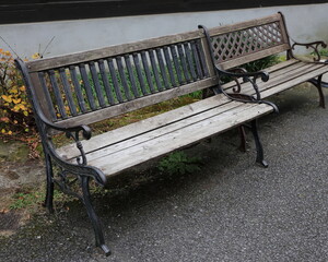 レトロなベンチ