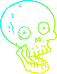 cold gradient line drawing of a