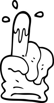 recommend clip art: line drawing cartoon rubber glove