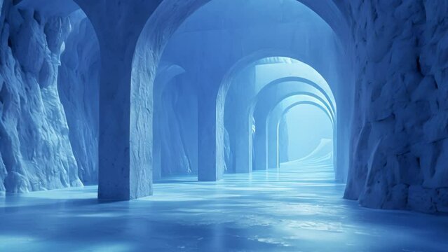 Ethereal Azure Arcadia: A Dreamer's Haven. Generative ai